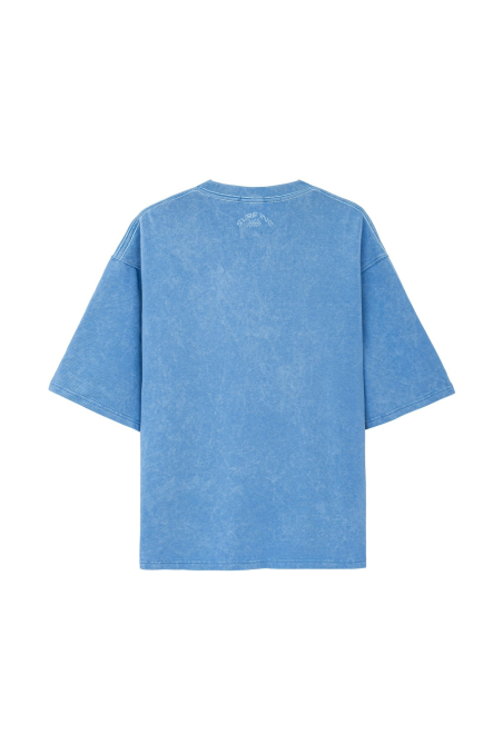 Mellow Angry Sun Tee - Denim Blue Mellow Angry Sun Tee - Denim Blue