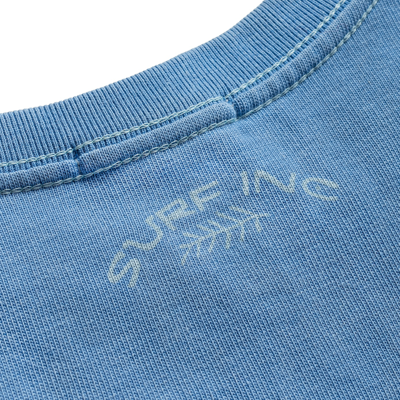 Mellow Angry Sun Tee - Denim Blue