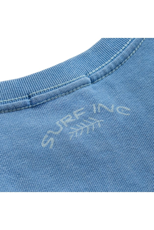 Mellow Angry Sun Tee - Denim Blue Mellow Angry Sun Tee - Denim Blue