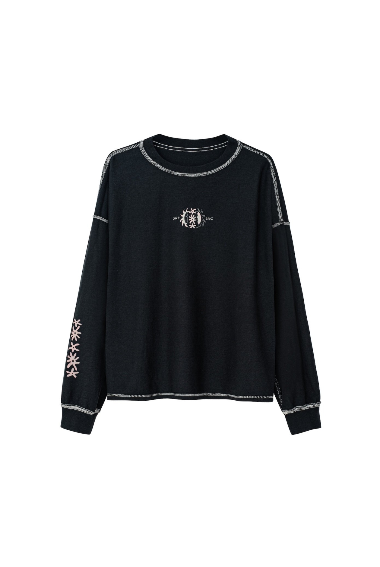 Melted Sunshine Double Sun LS - Acid Black Melted Sunshine Double Sun LS - Acid Black