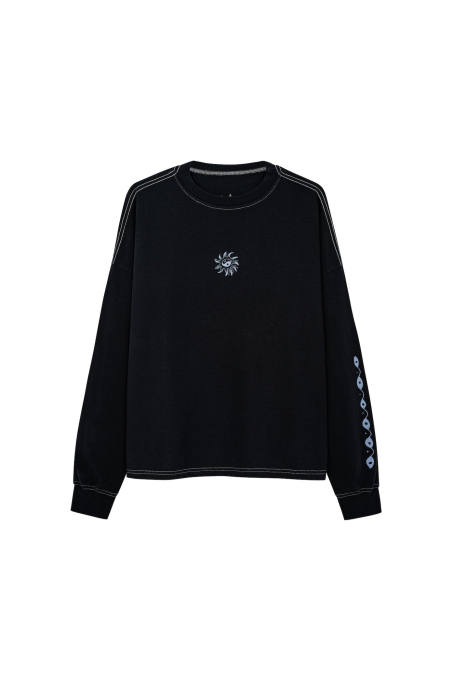 Melted Sunshine Double Sun LS - Acid Black Melted Sunshine Double Sun LS - Acid Black