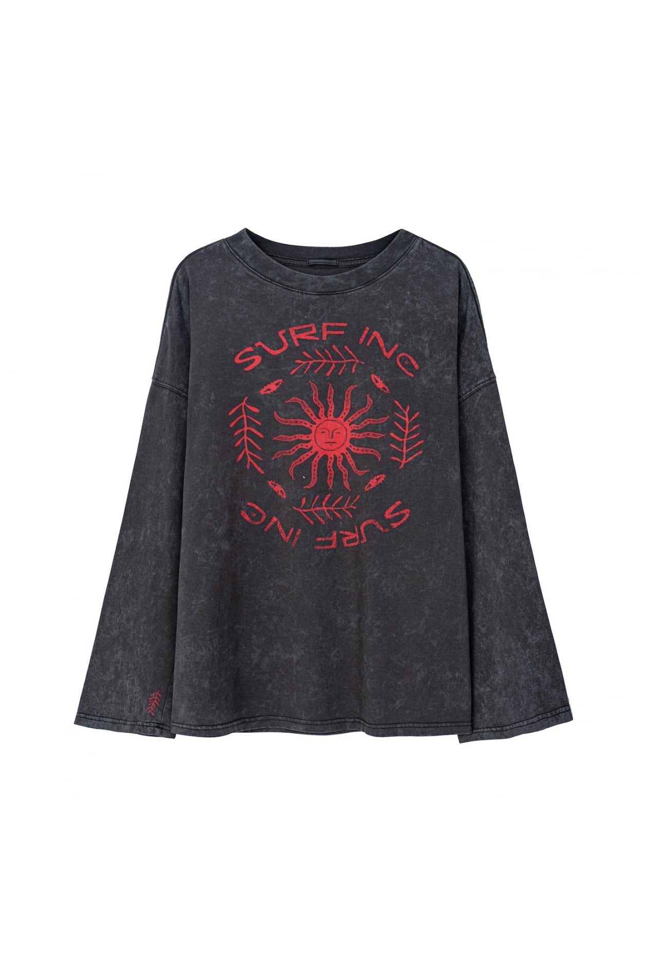 Moody Red Sun LS - Stone Grey Moody Red Sun LS - Stone Grey