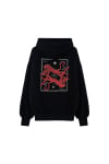 Stamp Cats Hoodie - Acid Black