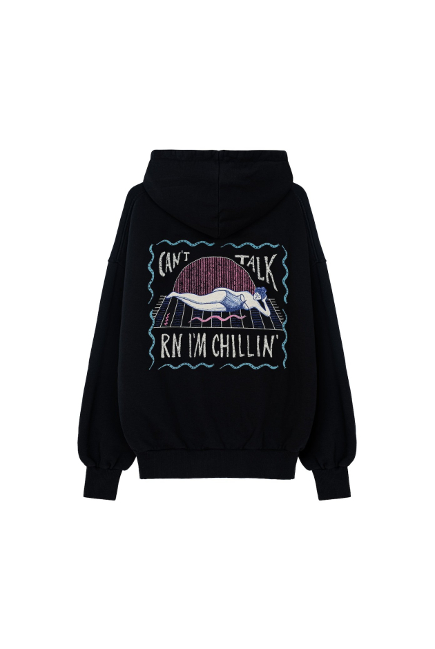 Chillin’rn Hoodie - Acid Black Chillin’rn Hoodie - Acid Black
