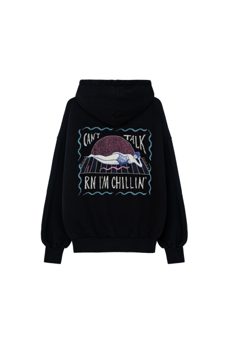 Chillin’rn Hoodie - Acid Black Chillin’rn Hoodie - Acid Black