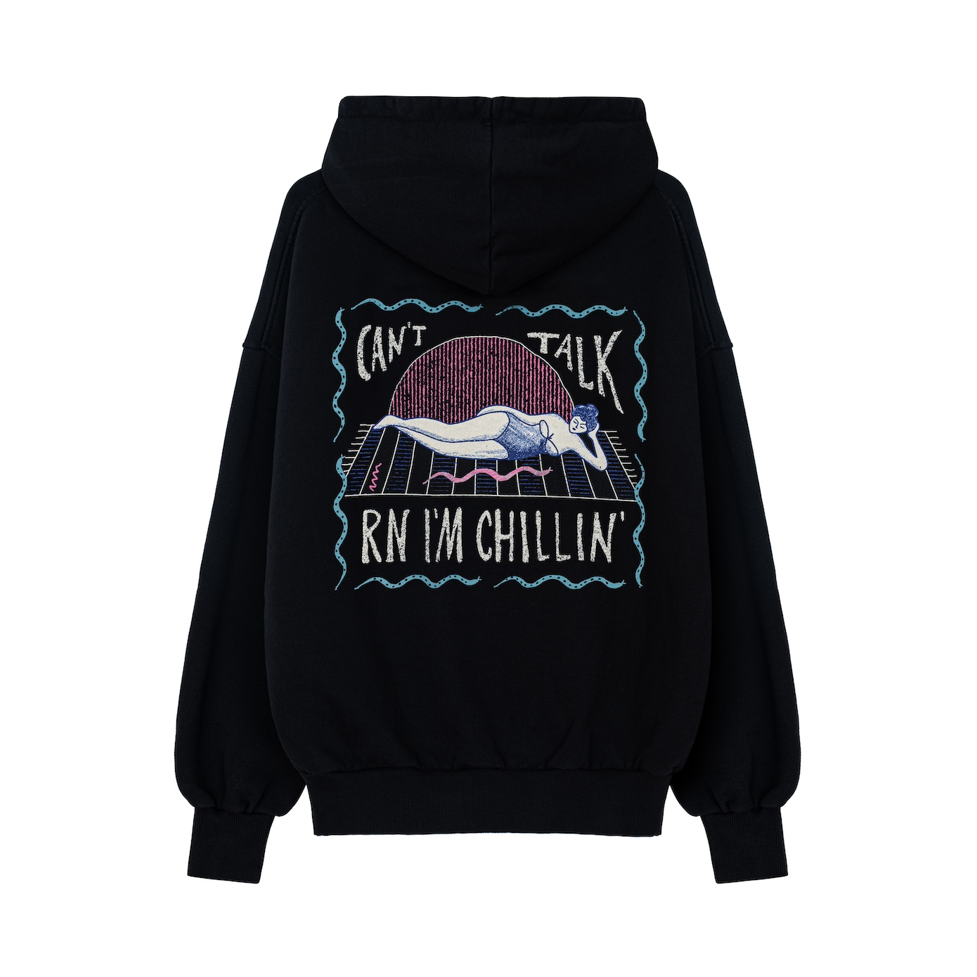 Chillin&rsquo;rn Hoodie - Acid Black