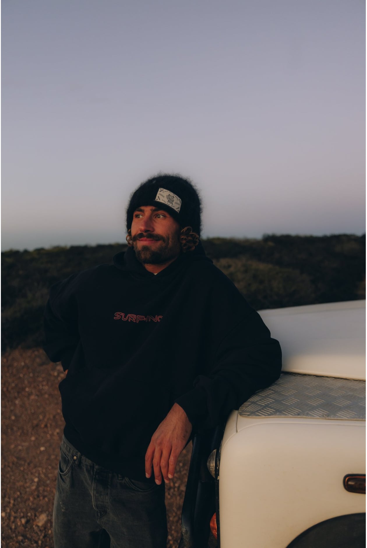 Stamp Cats Hoodie - Acid Black