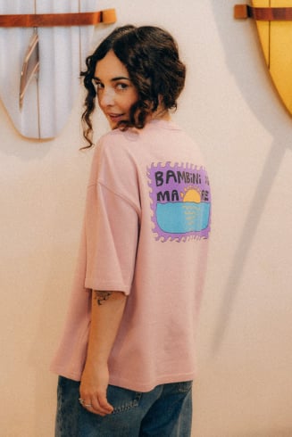 Bambini di Mare Box Tee - Rosa Kush