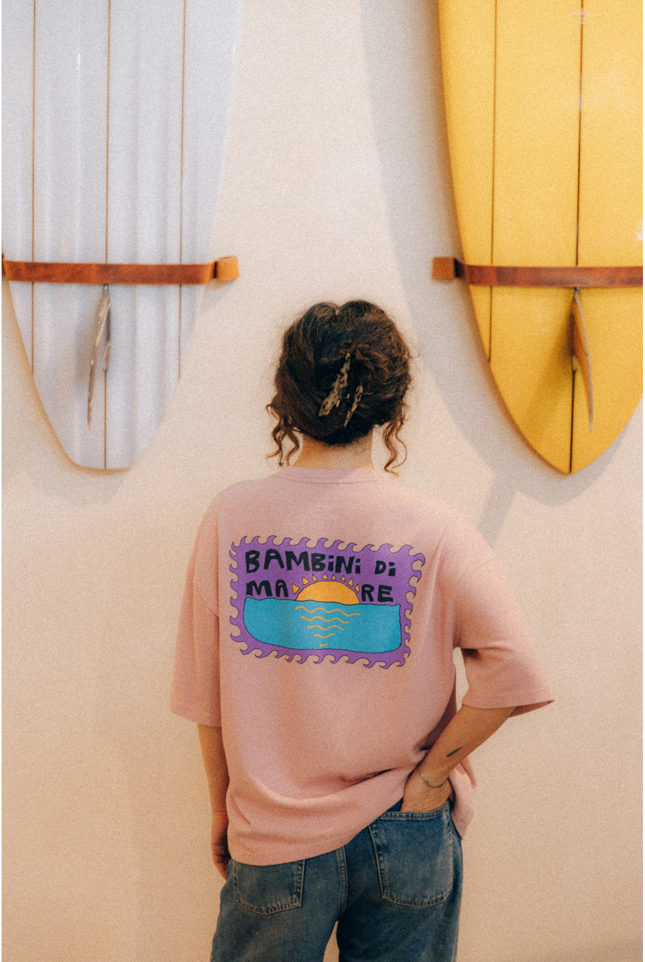 Bambini di Mare Box Tee - Pink Kush | Surf Inc. Bambini di Mare Box Tee - Pink Kush | Surf Inc.