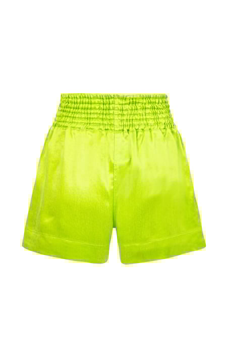 Wave Tiger Boxing Shorts - Lime Wave Tiger Boxing Shorts - Lime