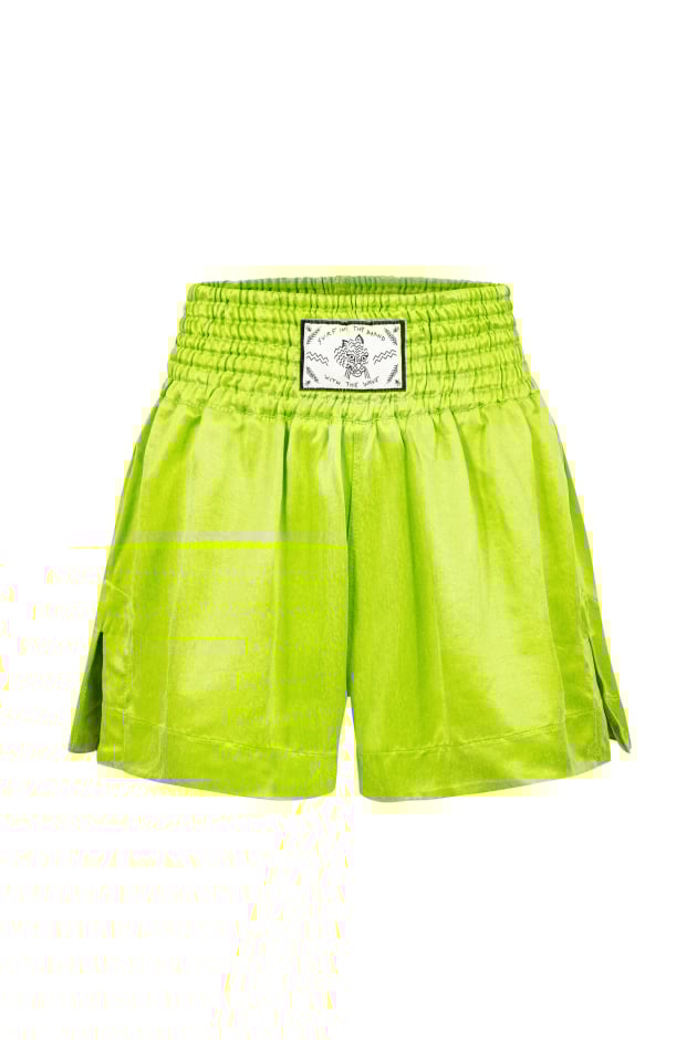 Wave Tiger Boxing Shorts - Lime | Surf Inc. Wave Tiger Boxing Shorts - Lime | Surf Inc.