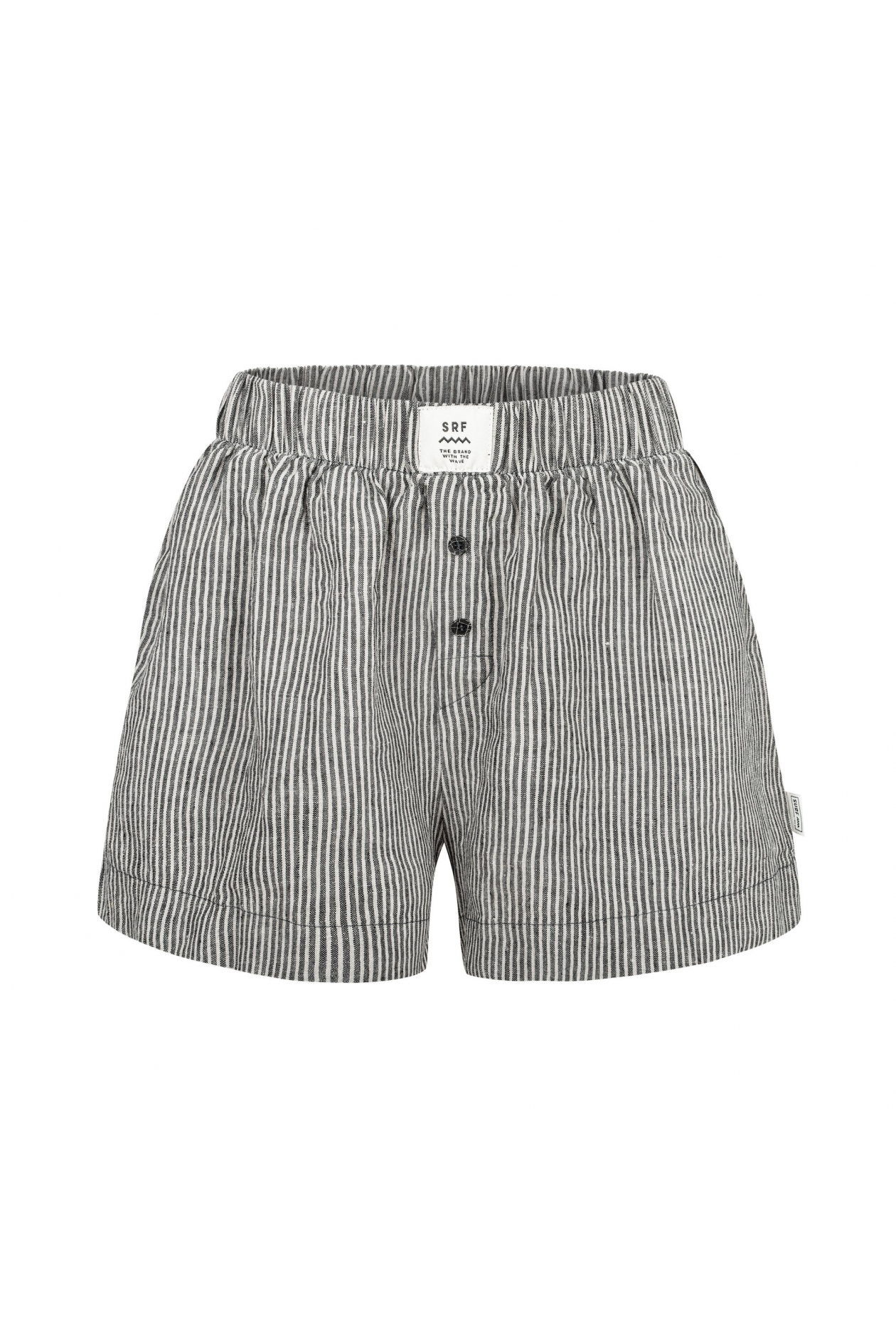 Lazy Linen Boxer Shorts - Stone Grey Lazy Linen Boxer Shorts - Stone Grey