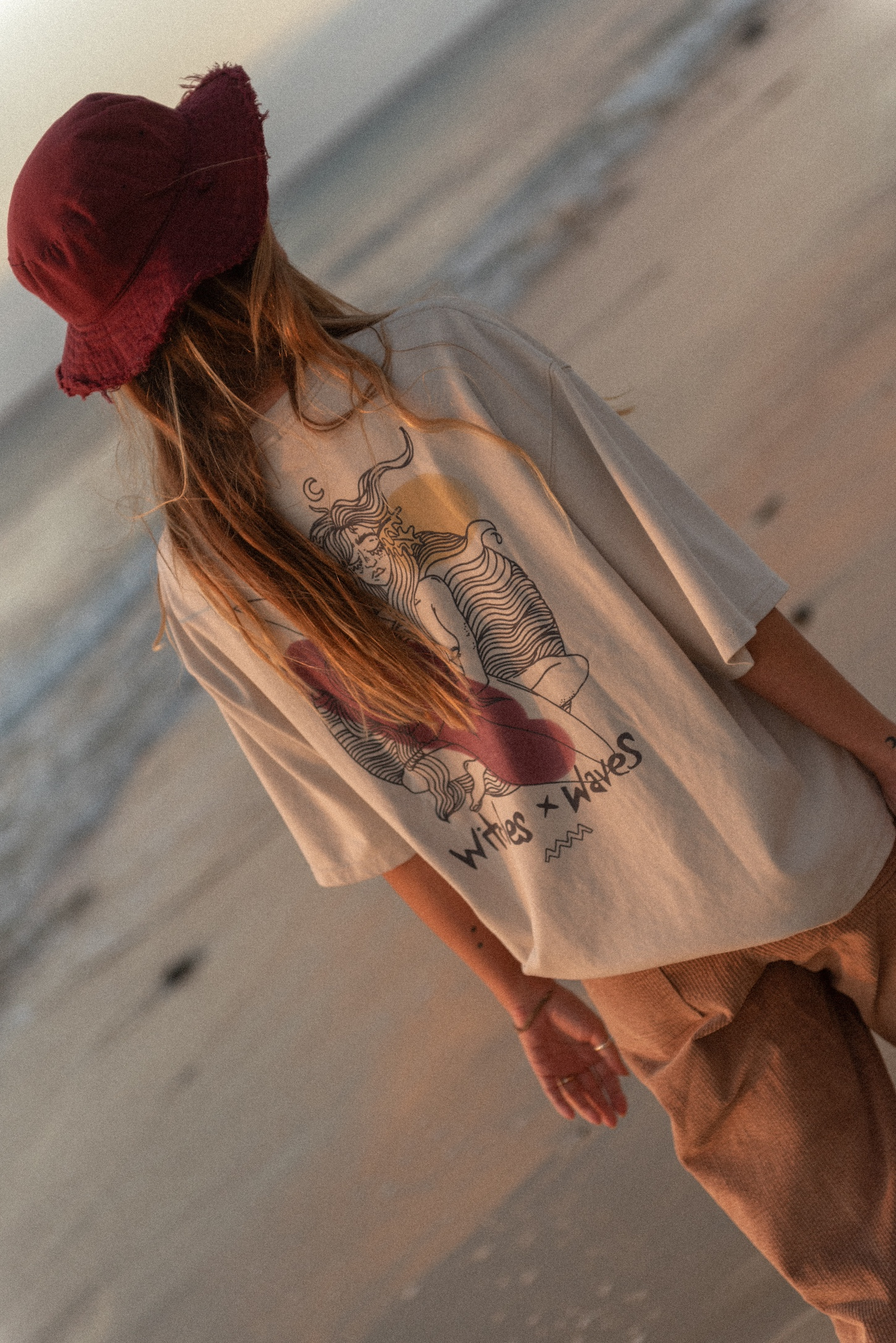 Witches x Waves Hat - Burgundy