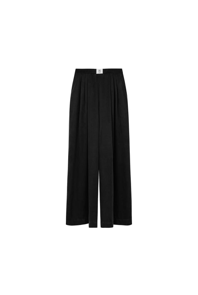 Cupro Loose Pants - Space Black Cupro Loose Pants - Space Black