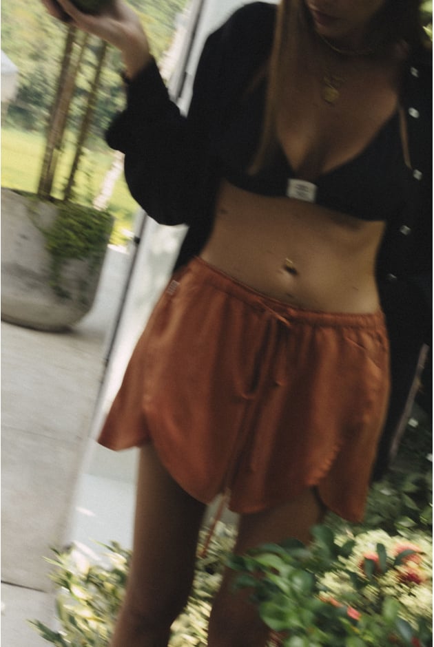 Cupro Ethereal Shorts - Copper Cupro Ethereal Shorts - Copper