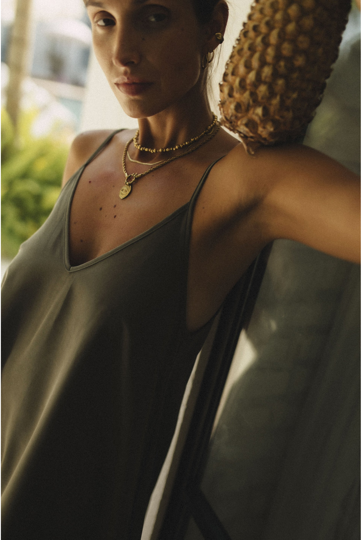 Ethereal Dress - Olive