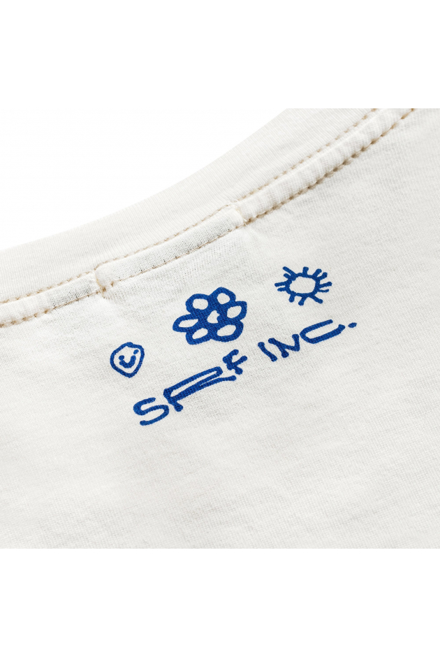 Just Be Quiet Box Tee - Vintage White | Surf Inc. Just Be Quiet Box Tee - Vintage White | Surf Inc.