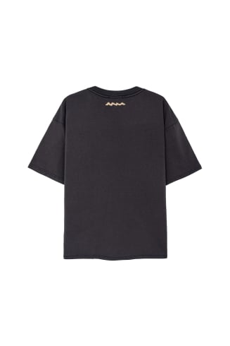 Surf On Fire Tee - Stone Grey