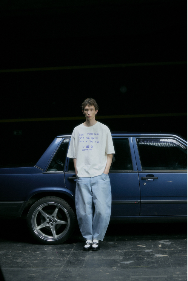 Just Be Quiet Box Tee - Vintage White | Surf Inc. Just Be Quiet Box Tee - Vintage White | Surf Inc.