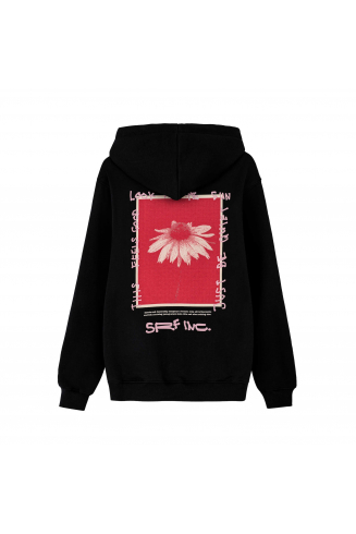 Just Be Quiet Hoodie - Acid Black