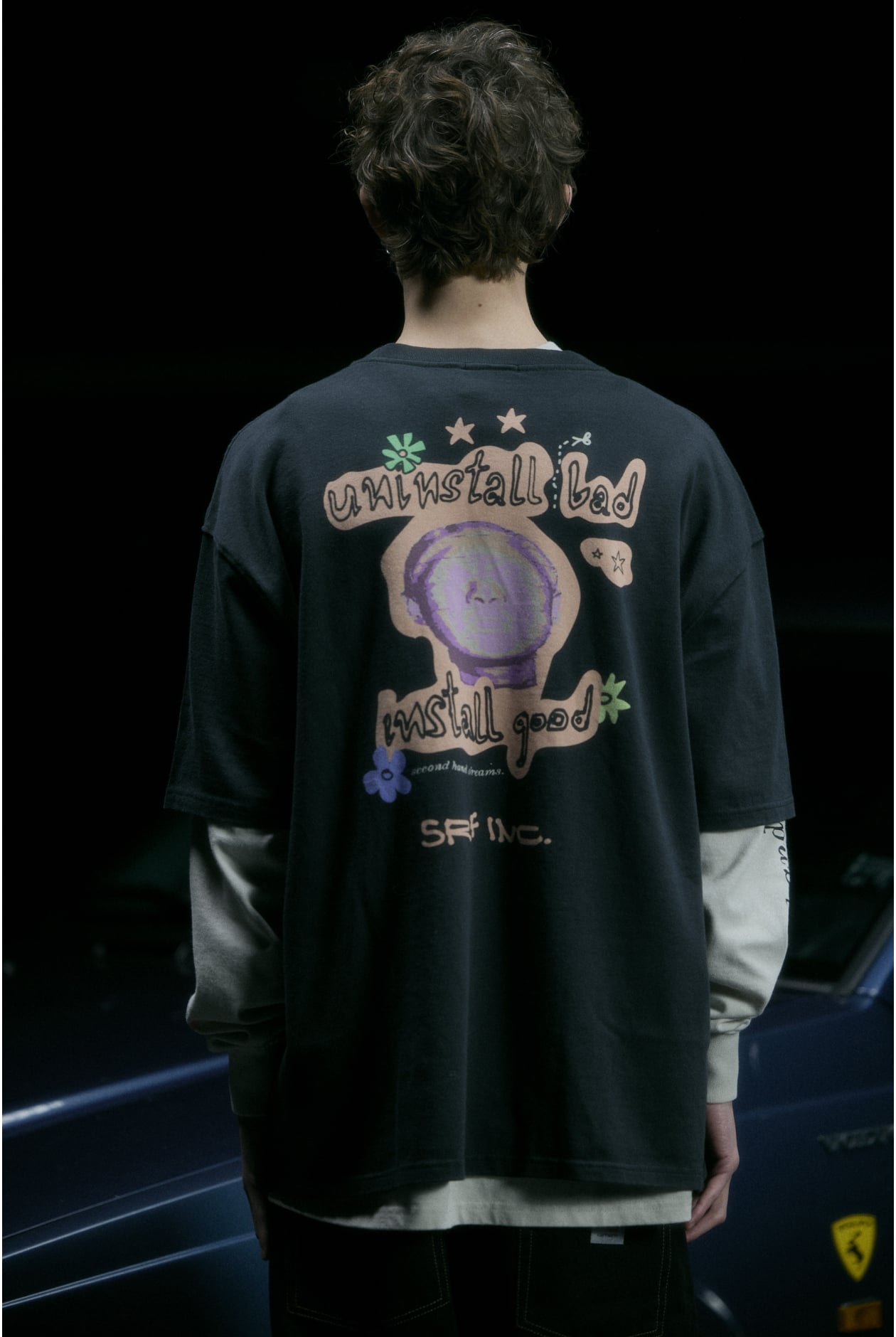 Second Hand Dream Tee - Acid Black Second Hand Dream Tee - Acid Black