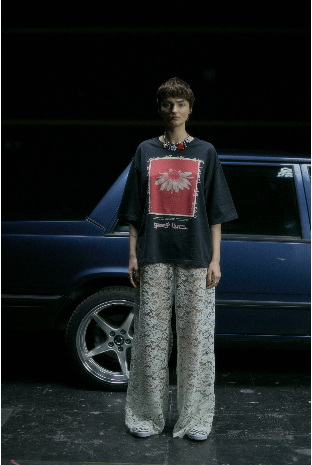 Sheer Lace Pants - Super Natural Sheer Lace Pants - Super Natural