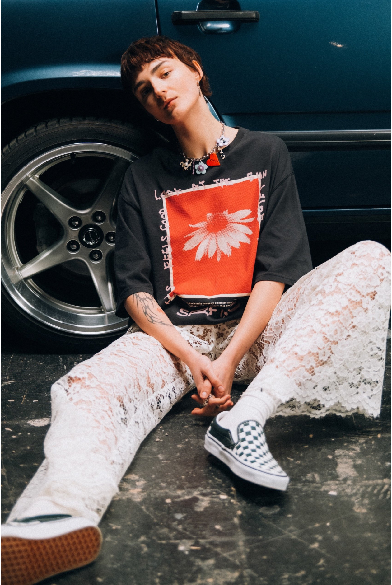 Sheer Lace Pants - Super Natural Sheer Lace Pants - Super Natural