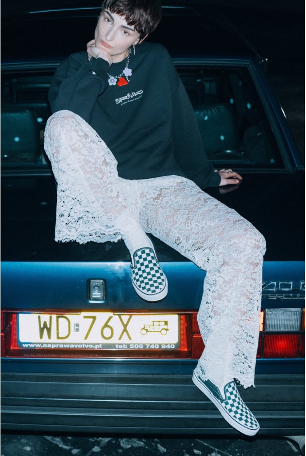 Sheer Lace Pants - Super Natural Sheer Lace Pants - Super Natural