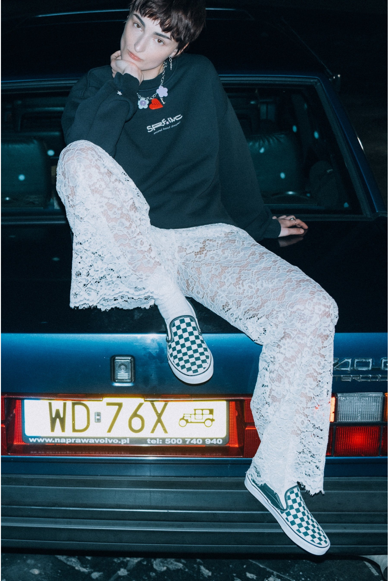 Sheer Lace Pants - Super Natural Sheer Lace Pants - Super Natural