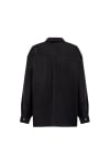 Cupro Loose Shirt - Space Black