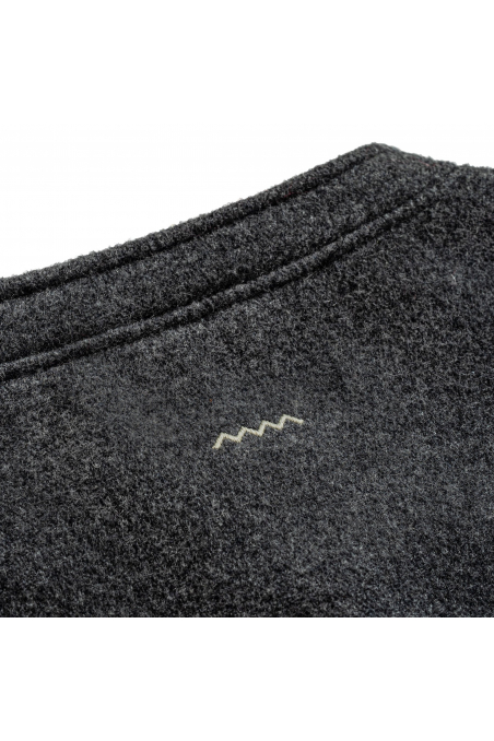 Grey Wool Oversized Bomber Jacket Grey Wool Oversized Bomber Jacket