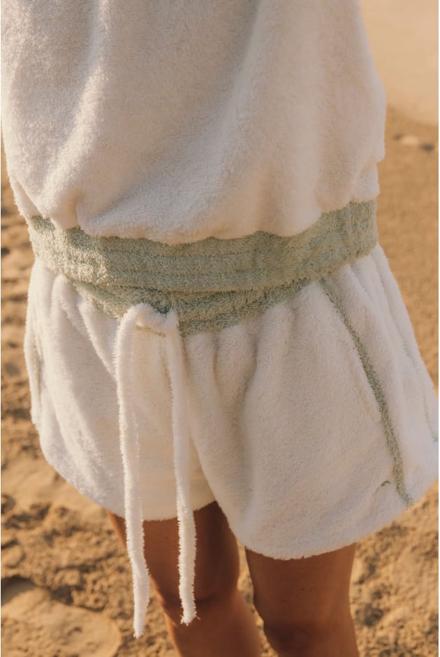 Frotte Shorts - Vintage White Frotte Shorts - Vintage White