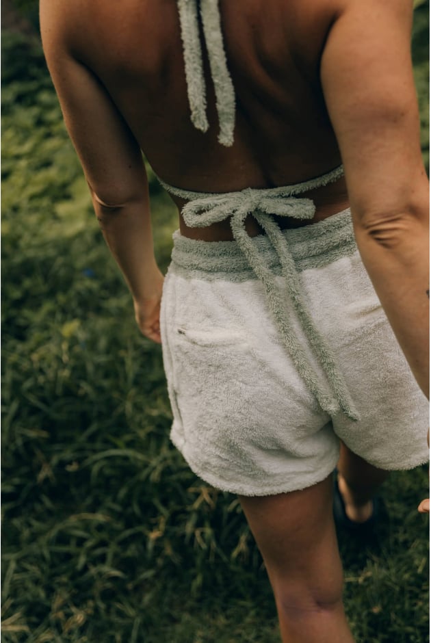 Frotte Shorts - Vintage White Frotte Shorts - Vintage White