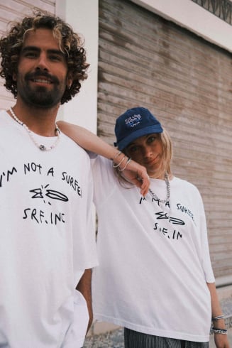 Surfer Box Tee - Paper White