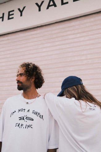 Surfer Box Tee - Paper White