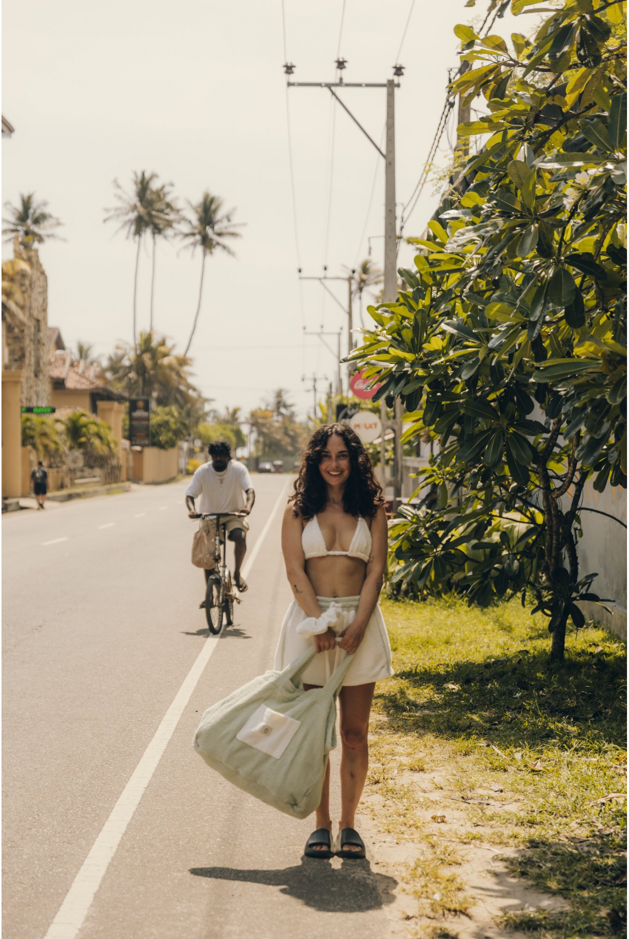 Frotte Triangle Bra - Vintage White Frotte Triangle Bra - Vintage White