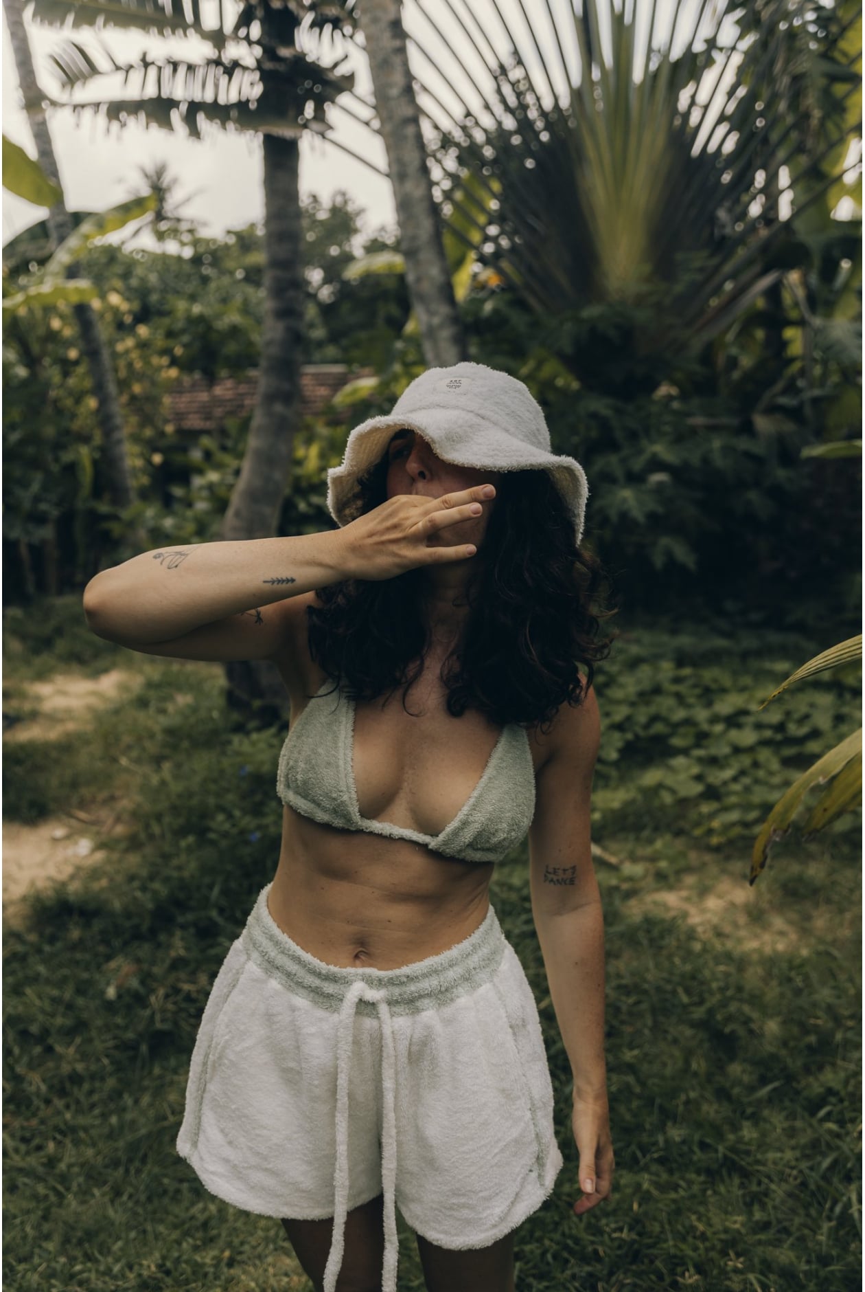 Frotte Triangle Bra - White Sage Frotte Triangle Bra - White Sage