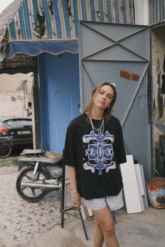 Balance Box Tee - Acid Black