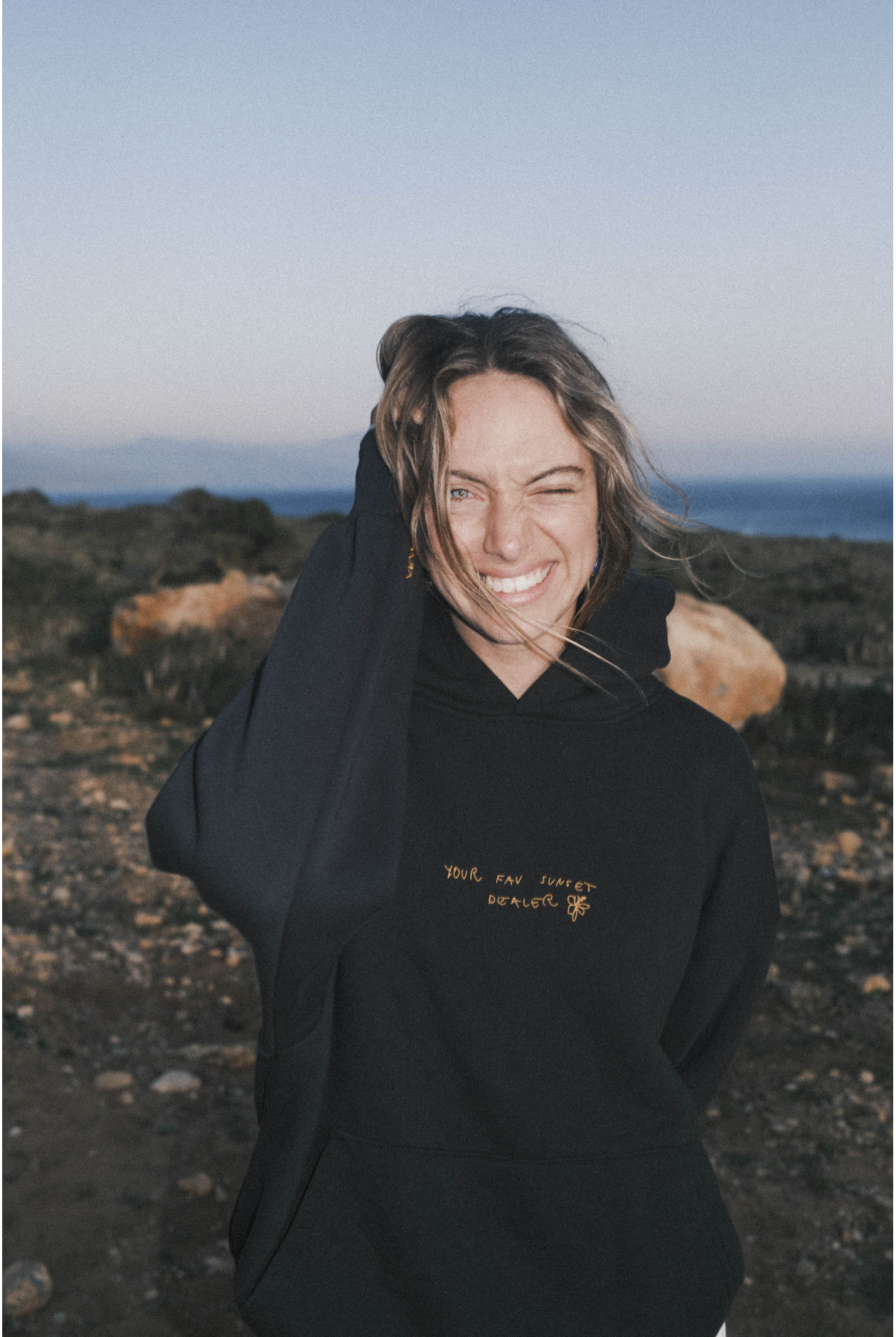 Sunset Dealer Hoodie - Acid Black | Surf Inc. Sunset Dealer Hoodie - Acid Black | Surf Inc.