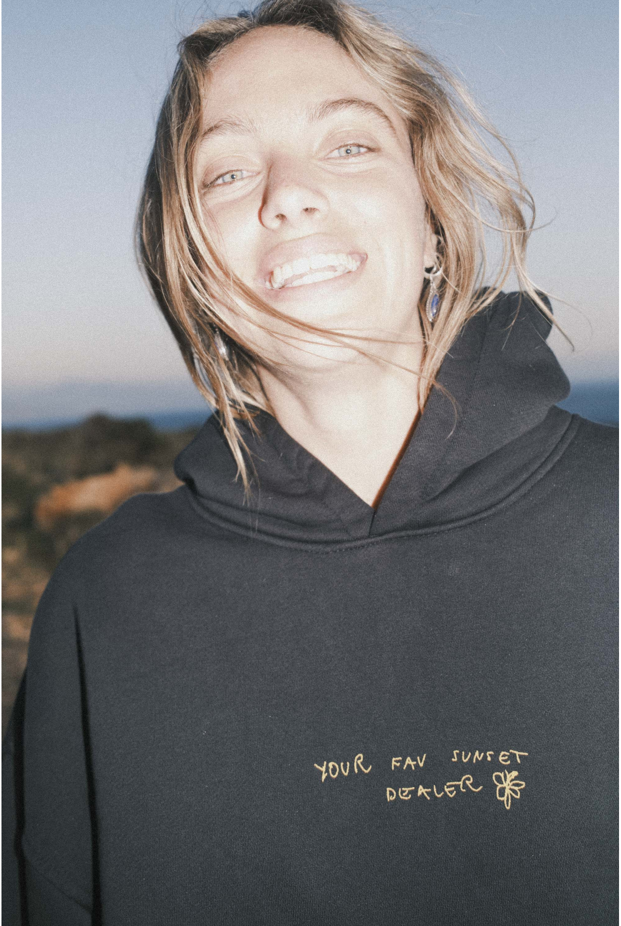 Sunset Dealer Hoodie - Acid Black | Surf Inc. Sunset Dealer Hoodie - Acid Black | Surf Inc.