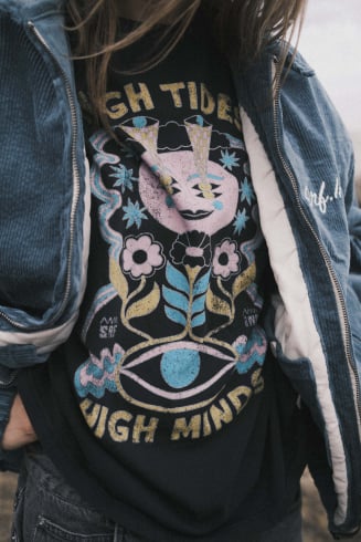 High Tides Box Tee - Acid...