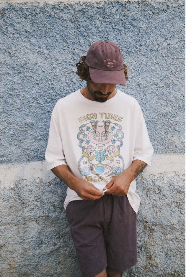 High Tides Box Tee - Paper White High Tides Box Tee - Paper White