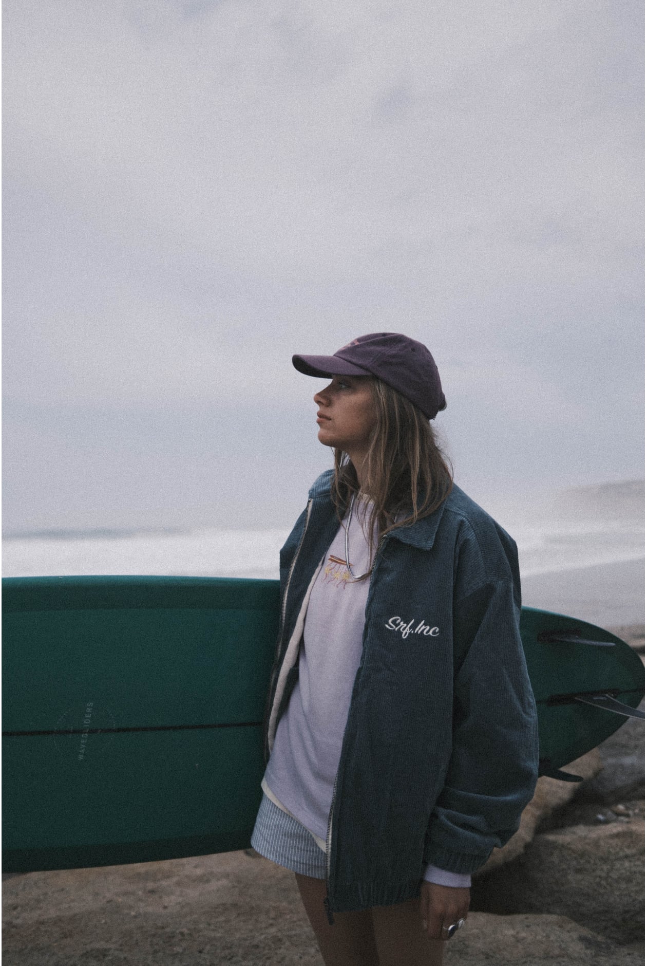 Cord Baseball Jacket - Dollar Green Cord Baseball Jacket - Dollar Green