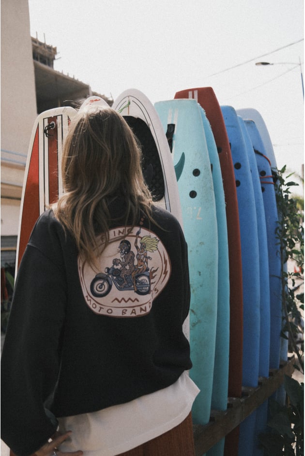 Moto Bandits Sweat - Acid Black | Surf Inc. Moto Bandits Sweat - Acid Black | Surf Inc.