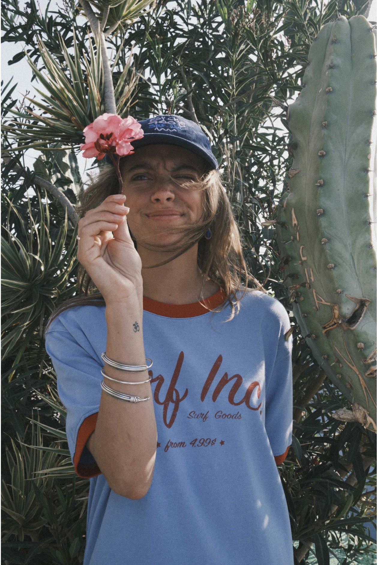 Retro Tee - Denim Blue Retro Tee - Denim Blue