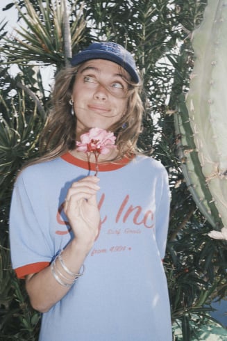 Retro Tee - Denim Blue