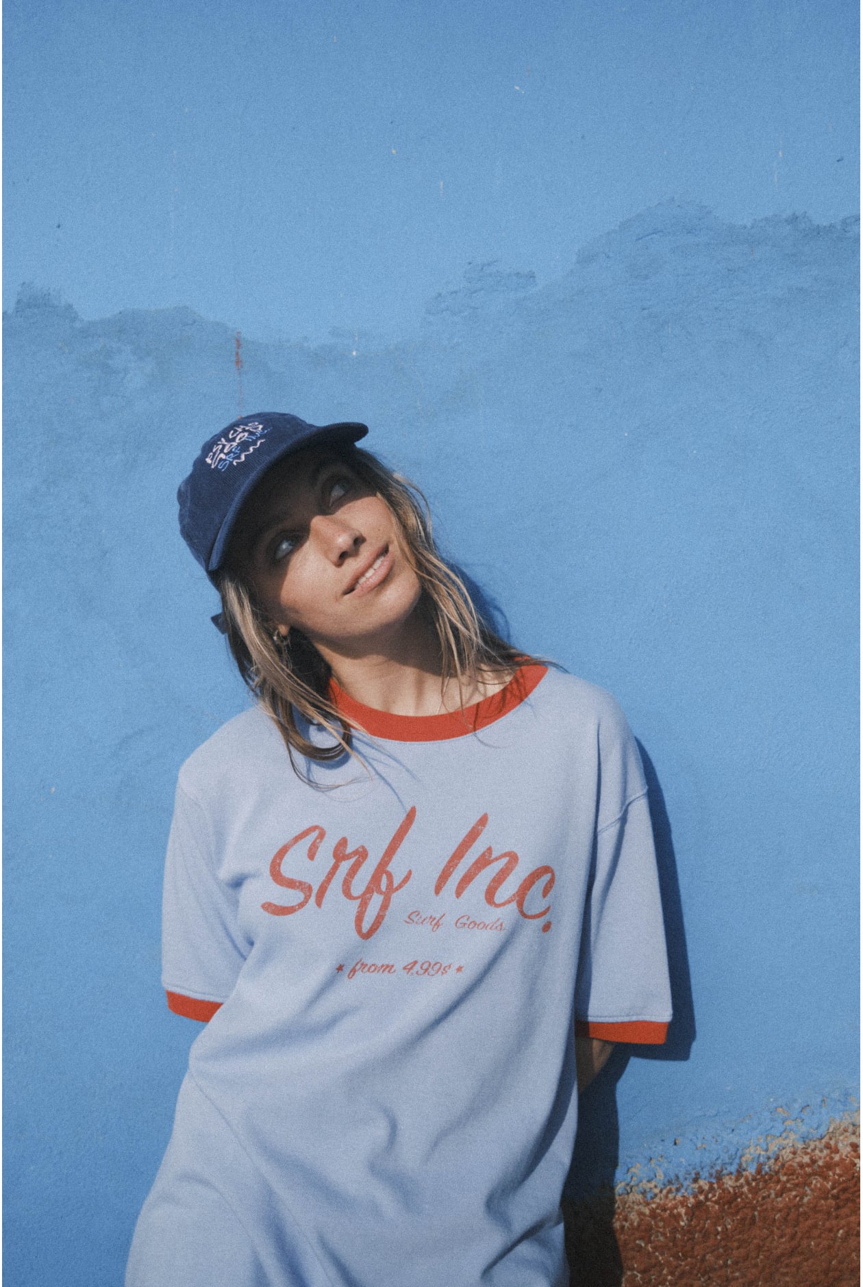 Retro Tee - Denim Blue Retro Tee - Denim Blue