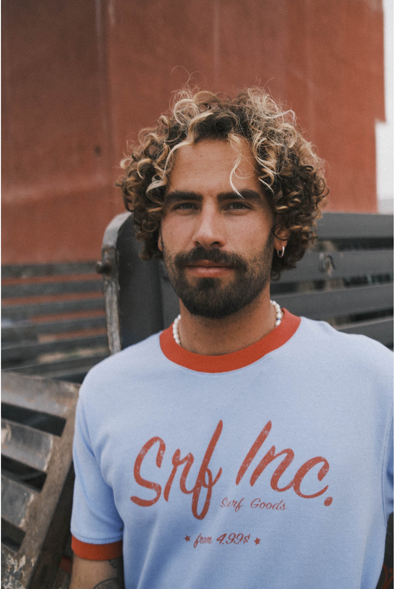 Retro Tee - Denim Blue Retro Tee - Denim Blue