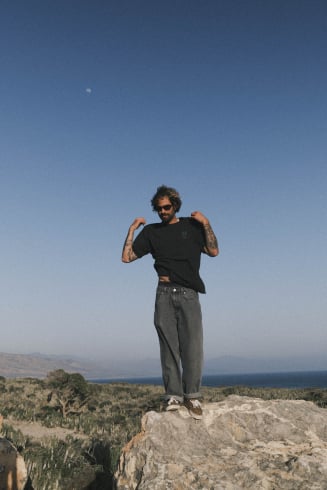 Tides And Minds Tee - Acid Black