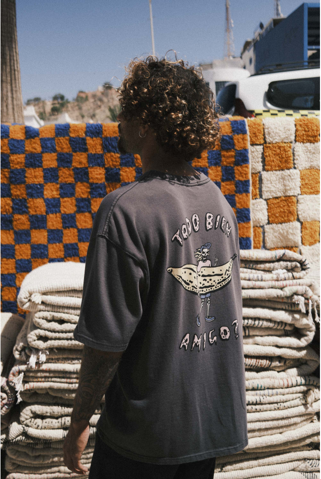 Todo Bien Amigo Tee - Stone Grey Todo Bien Amigo Tee - Stone Grey